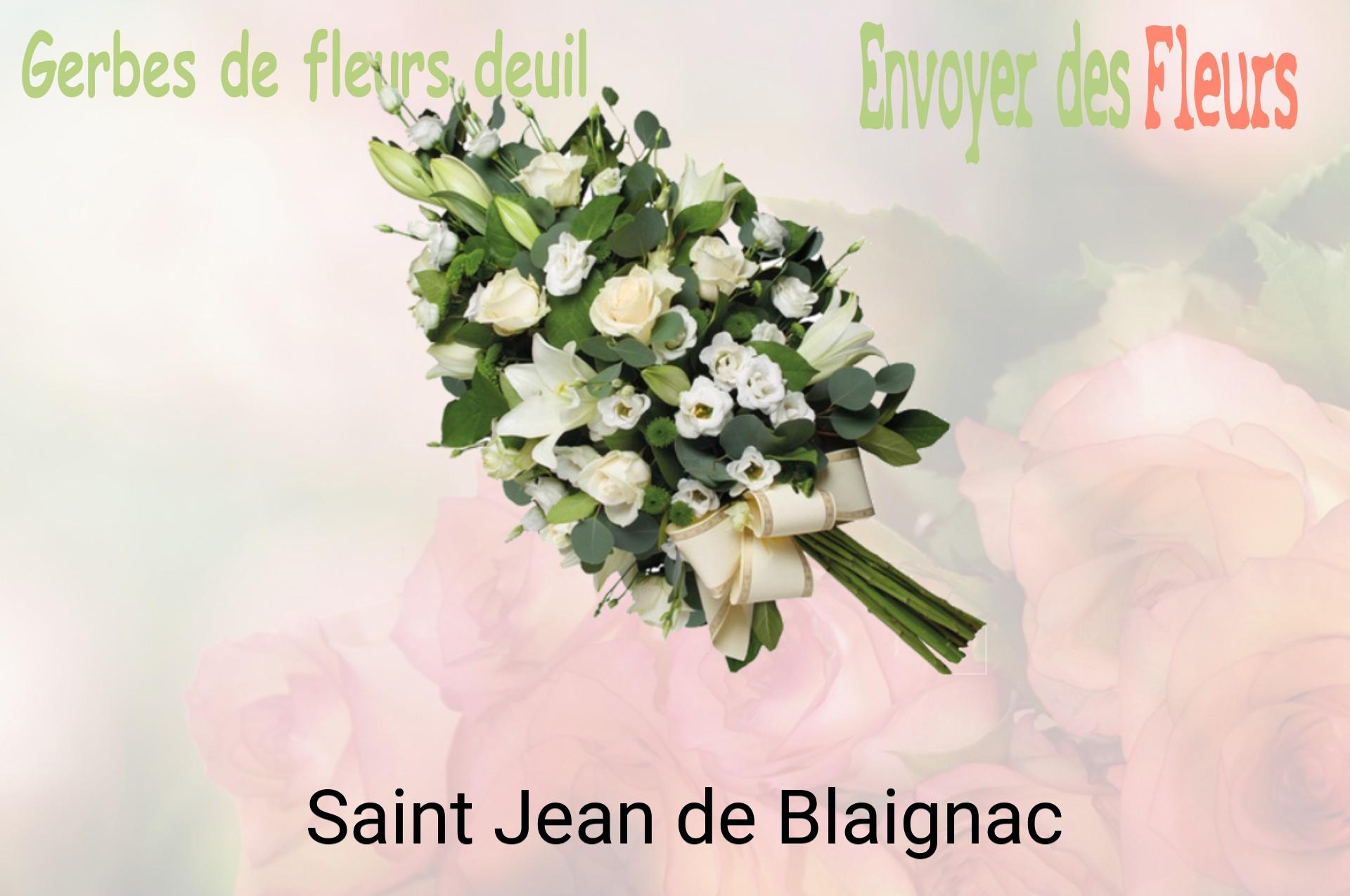 Gerbe de fleurs de deuil livrée à Saint-Jean-de-Blaignac